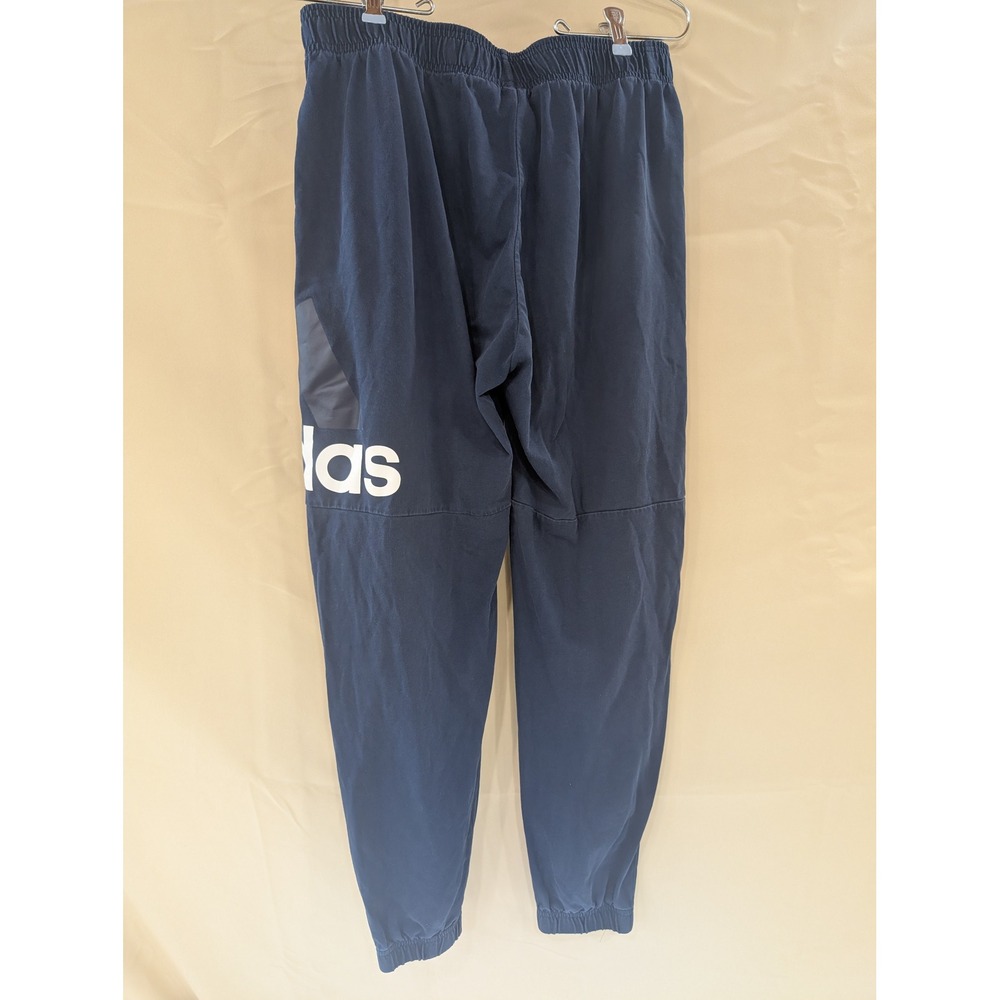Adidas‎ Mens Navy Blue Sweatpants Joggers Athletic Sportswear Logo - Picture 2 of 4